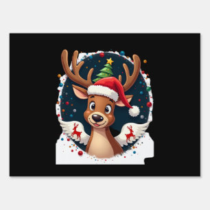 christmas Reindeer (2) Sign