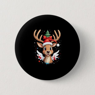 christmas Reindeer (4) Button