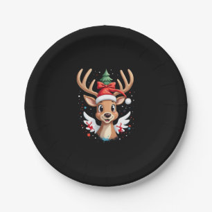 christmas Reindeer (4) Paper Plates