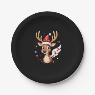 christmas Reindeer (5) Paper Plates