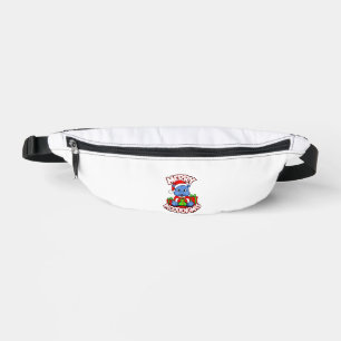 Christmas Reindeer Baby Hippo Moo Deng Xmas Cute Z Fanny Pack