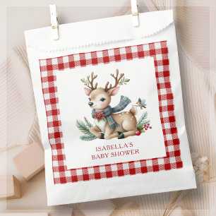 Christmas Reindeer Baby Shower  Favor Bag