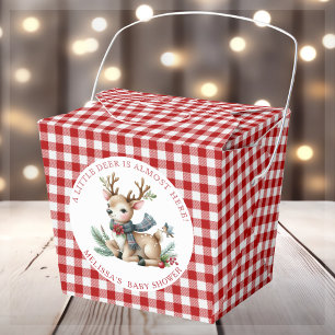 Christmas Reindeer Baby Shower Favor Boxes