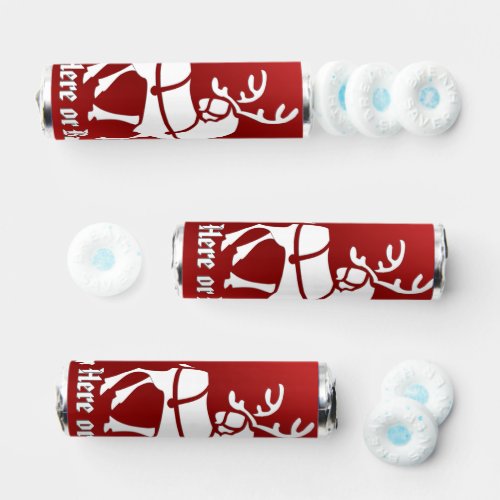 Christmas Reindeer Candy Personalized Breath Saver Breath Savers Mints