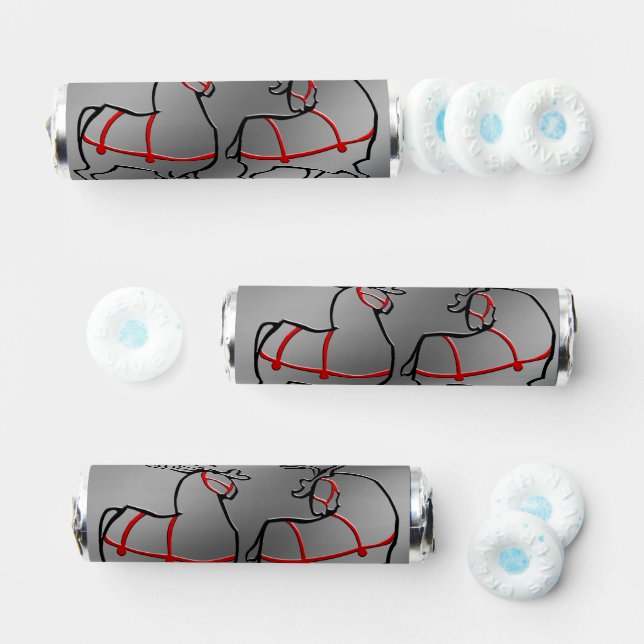 Christmas Reindeer Candy Personalized Breath Saver Savers® Mints (Assorted)