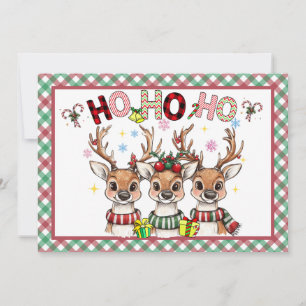 Christmas Reindeer Card From Santa