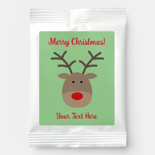 Christmas reindeer chocolate cocoa drink mix