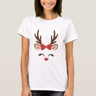 Christmas Reindeer Cute Holiday Winter T-Shirt