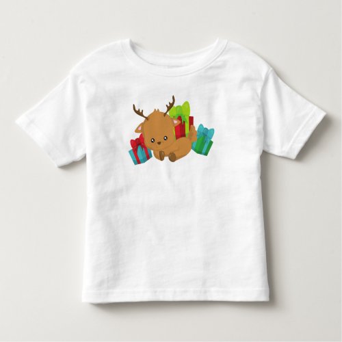 Christmas Reindeer Cute Reindeer Gifts Presents Toddler T_shirt