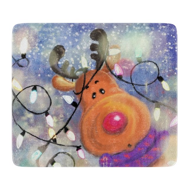 Christmas Reindeer Cutting Board (Front)