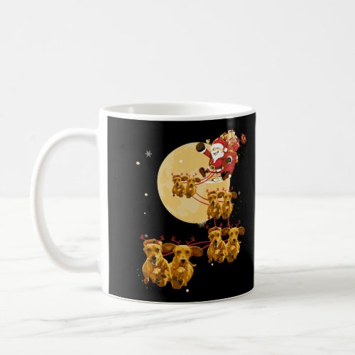 Christmas Reindeer Dachshund Dog Shirts Funny Chri Coffee Mug