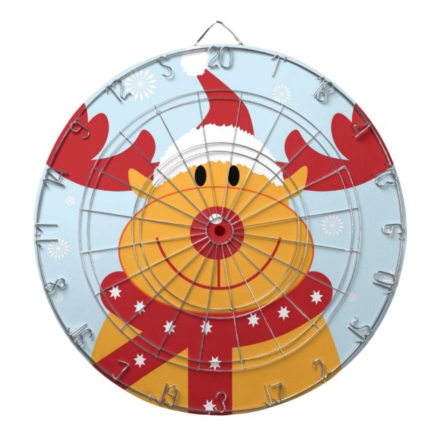 Christmas Reindeer Dart Board (Front)