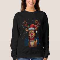 Christmas reindeer design sweatshirt