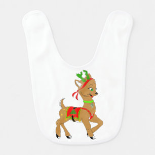 Christmas Reindeer Doe Bib
