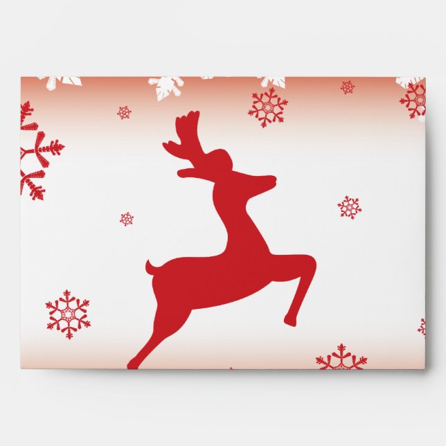 Christmas Reindeer Envelope (Front)