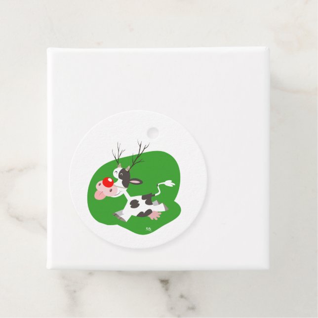 Christmas Reindeer Favor Tag (In Situ)
