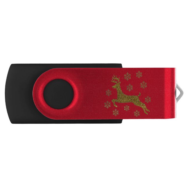Christmas Reindeer Flash Drive (Front)