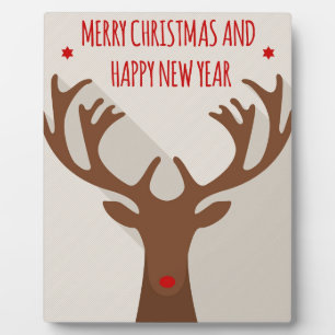 Christmas reindeer hip cool elk modern plaque
