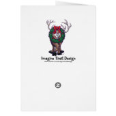 Christmas Reindeer Holiday Card (Back)