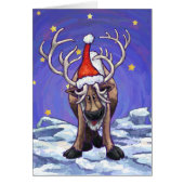 Christmas Reindeer Holiday Card (Front)