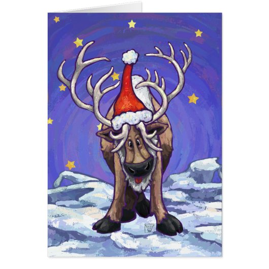 Christmas Reindeer Holiday Card (Front)
