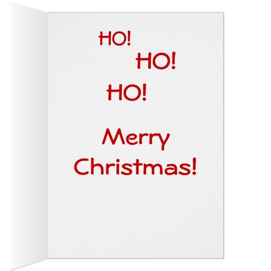 Christmas Reindeer Holiday Card (Inside (Right))