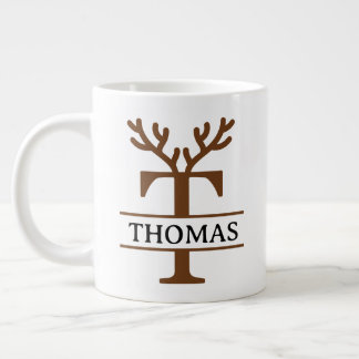 Christmas Reindeer holiday Mug, Custom winter  Giant Coffee Mug