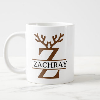Christmas Reindeer holiday Mug, Custom winter  Giant Coffee Mug