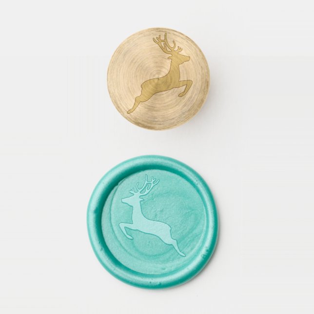 Christmas Reindeer Holiday Wax Seal Stamp (Stamped)