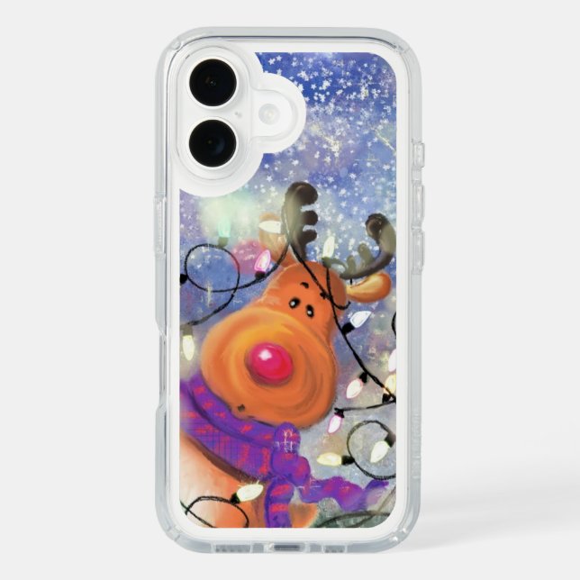 Christmas Reindeer iPhone Case (Front)