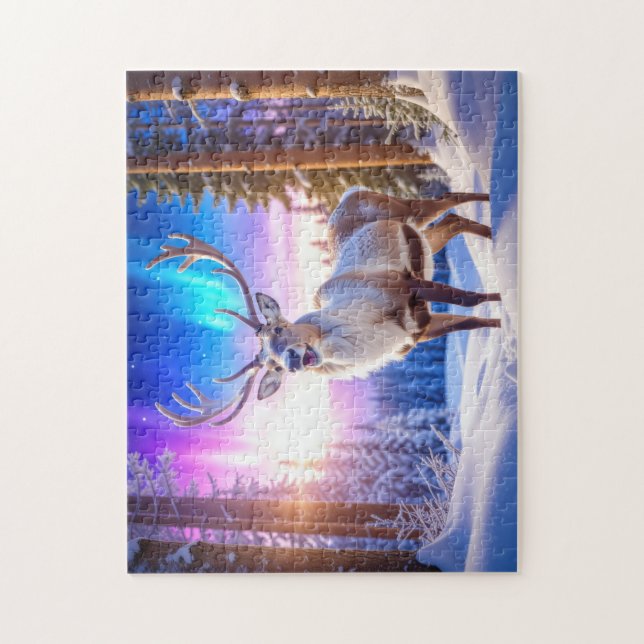 Christmas Reindeer Jigsaw Puzzle (Vertical)