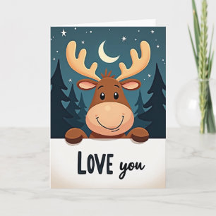 Christmas Reindeer Love Card