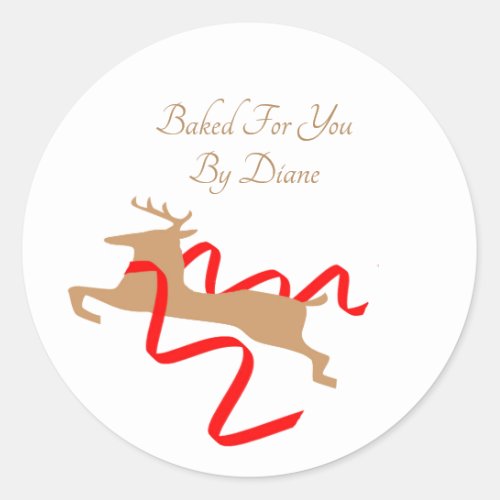 Christmas Reindeer Made_For_You Label