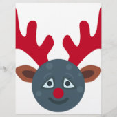 christmas reindeer moon emoji (Front)
