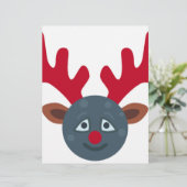 christmas reindeer moon emoji (Standing Front)