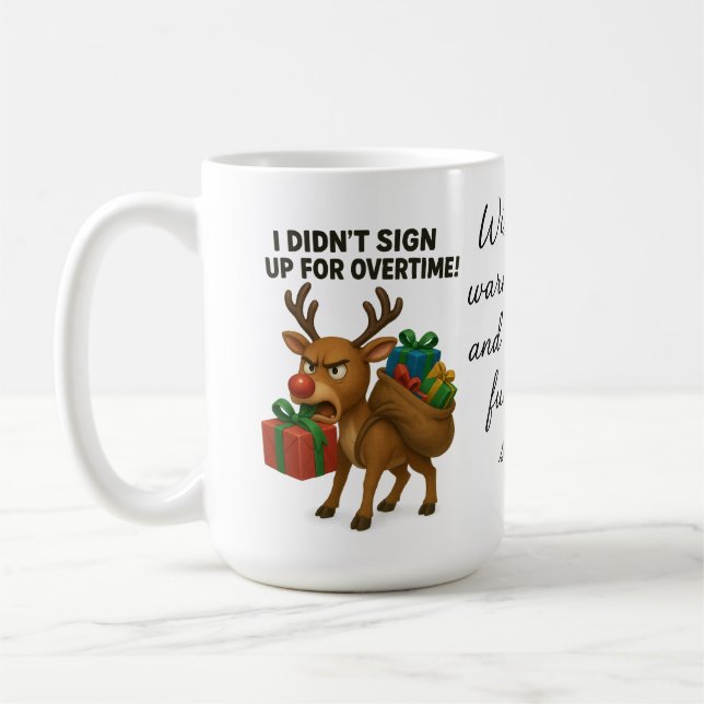 Christmas Reindeer Mug  (Left)