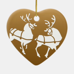 Christmas Reindeer Ornament Personalize Decoration