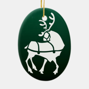 Christmas Reindeer Ornament Personalize Decoration