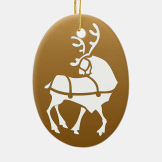 Christmas Reindeer Ornament Personalize Decoration