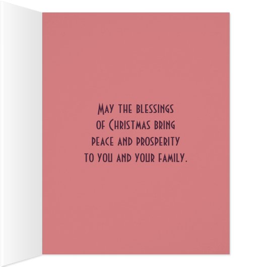 Christmas Reindeer Pink Kitsch Retro Modern Art (Inside (Right))