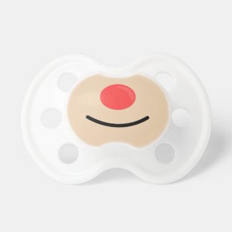 Christmas Reindeer Red Nose Pacifier
