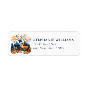 Christmas Reindeer Return Address Labels