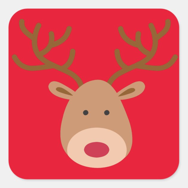 Christmas Reindeer Stickers - Sheet Of 20