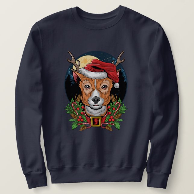 Christmas Reindeer Sweatshirt (Design Front)