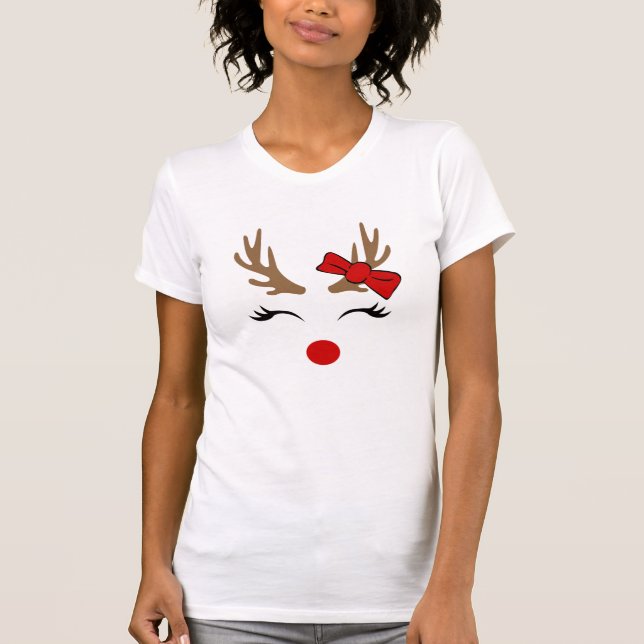 Christmas reindeer T-Shirt (Front)