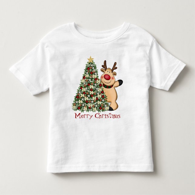 Christmas reindeer t-shirt (Front)