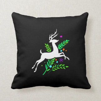 Christmas Reindeer Throw Pillow
