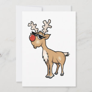 Christmas Reindeer Thug Life Holiday Card