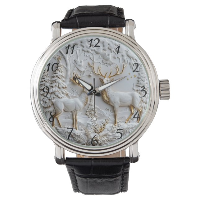 Christmas Reindeer Winter Magic Watch (Front)