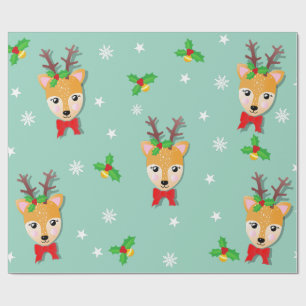 Christmas Reindeer Wrapping Paper